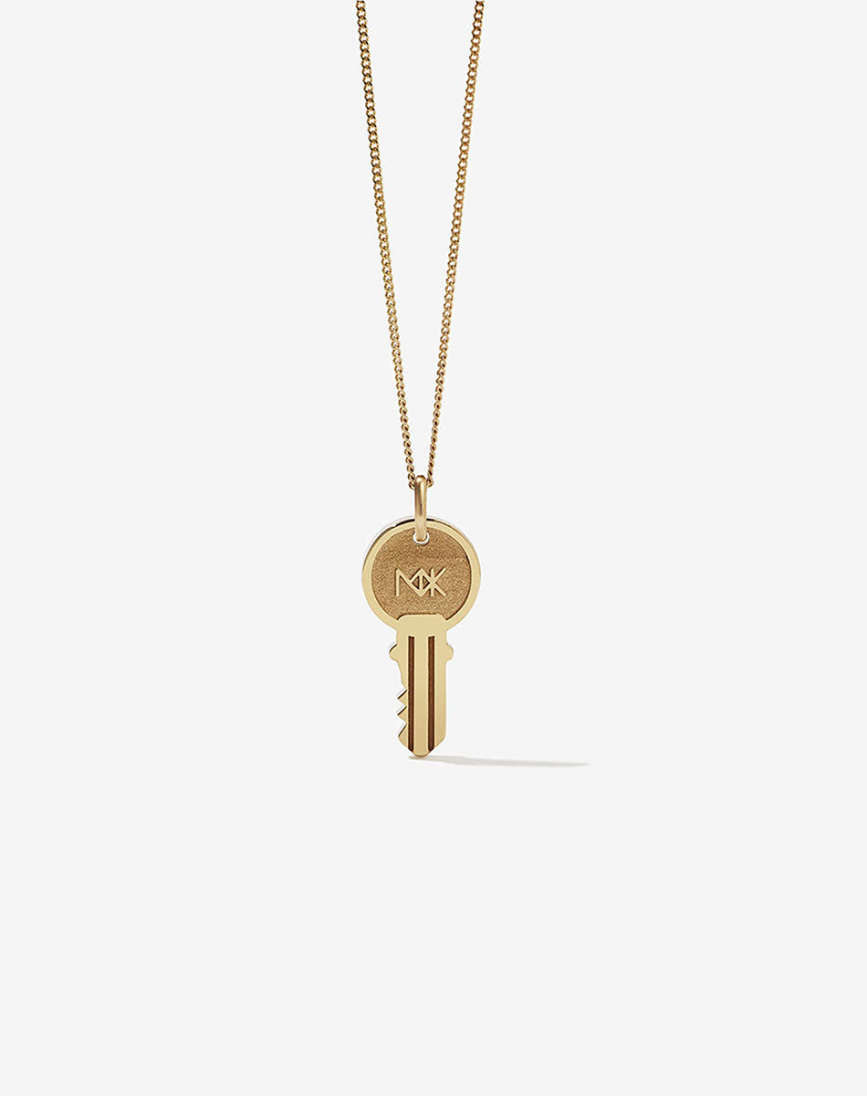 Key Charm Necklace | 9ct Solid Gold – Meadowlark Jewellery