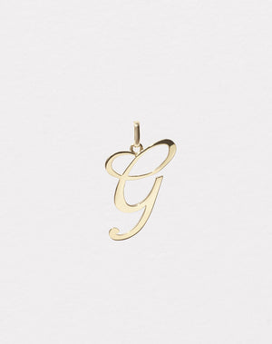 Cursive Letter Charm | 9ct Solid Gold