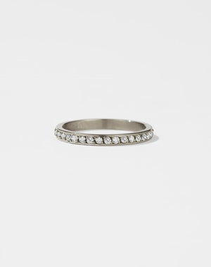 Bella Eternity Band | 18ct White Gold