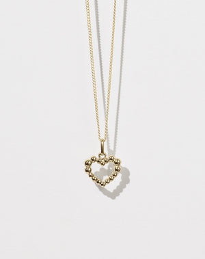 Fizzy Heart Charm Necklace | 9ct Solid Gold