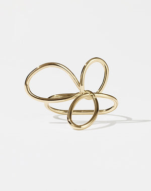 Flower Double Ring | 9ct Solid Gold