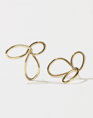 Flower Earrings Oversized | 9ct Solid Gold