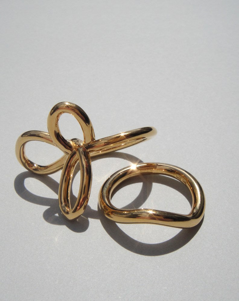 Twisted Halo Band | 9ct Solid Gold