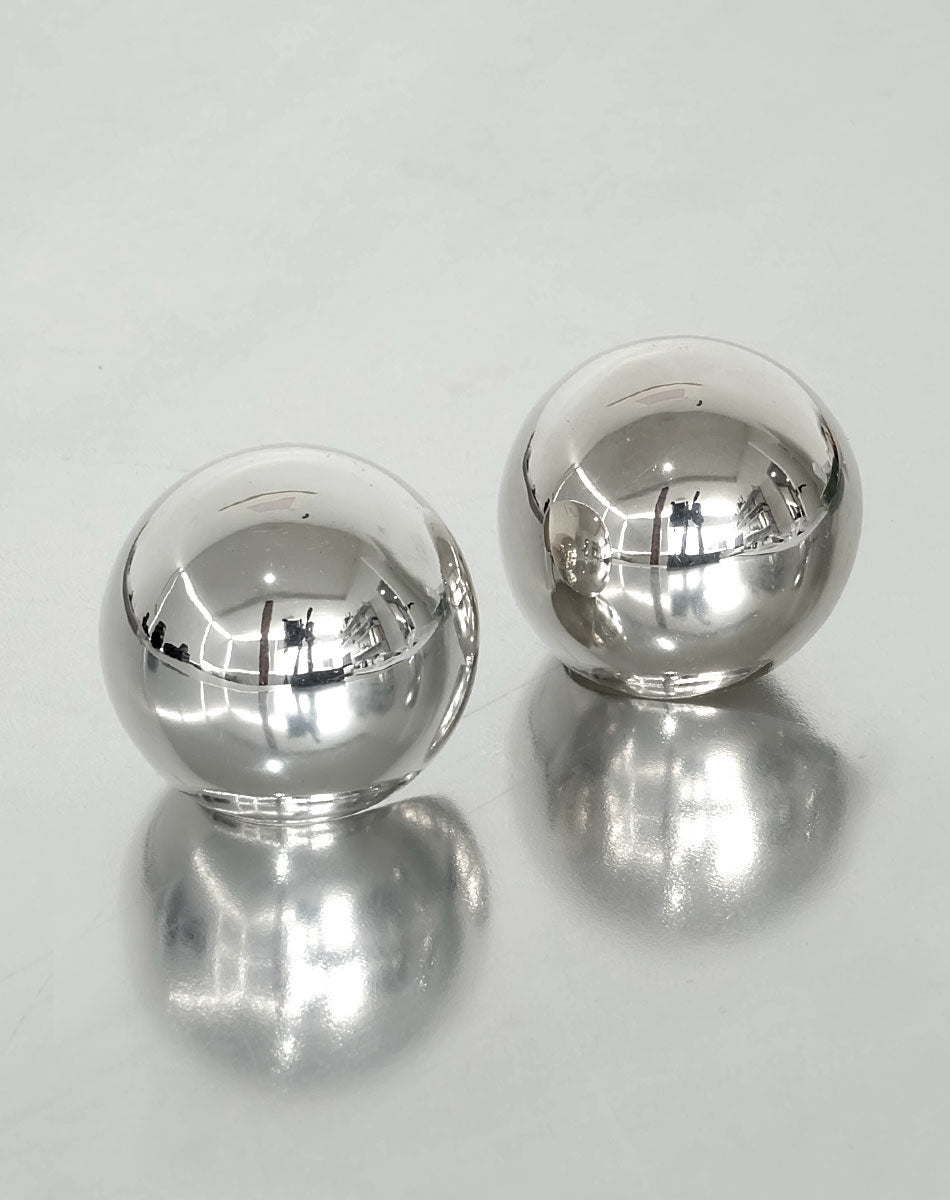Orb Earrings Large | Sterling Silver