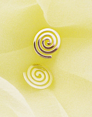 Spiral Earrings Large | Sterling Silver