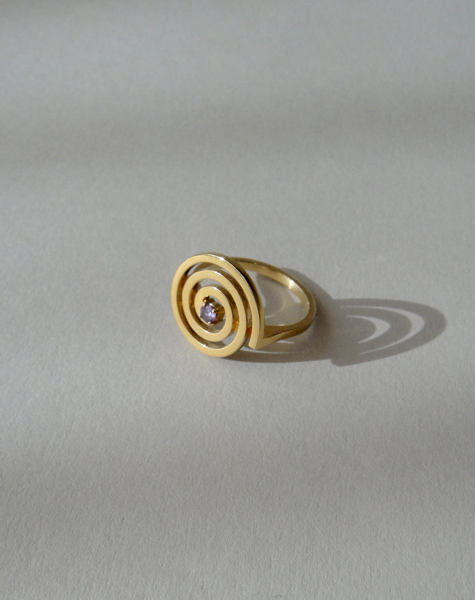 Spiral Ring Set | 23k Gold Plated