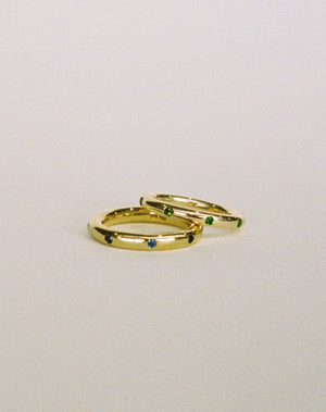 Stoned Band 3mm | 23k Gold Plated