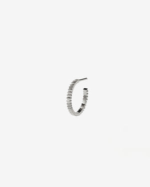 Solaire Hoops Medium Single Earring | Sterling Silver