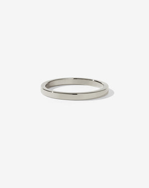 2mm Plain Band | 9ct White Gold