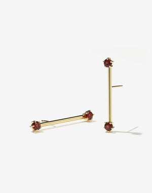 Bisous Barbell Earrings | 9ct Solid Gold