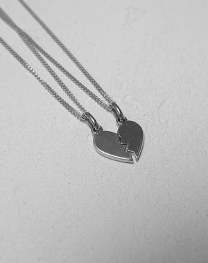 Broken Heart Necklaces | Sterling Silver