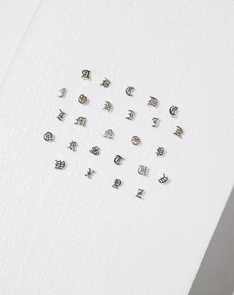 Capital Letter Stud Earring Single | 9ct Solid Gold
