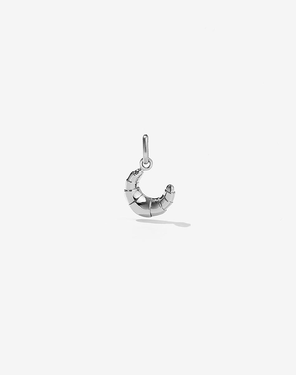 Meadowlark Croissant Charm Product Image Sterling Silver