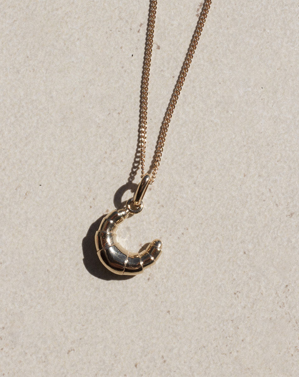 Meadowlark Croissant Charm Necklace