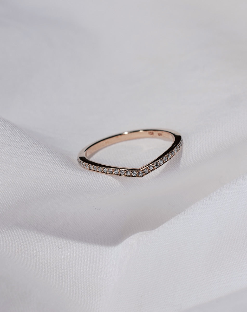 Eternity Curved Band | 18ct Yellow Gold
