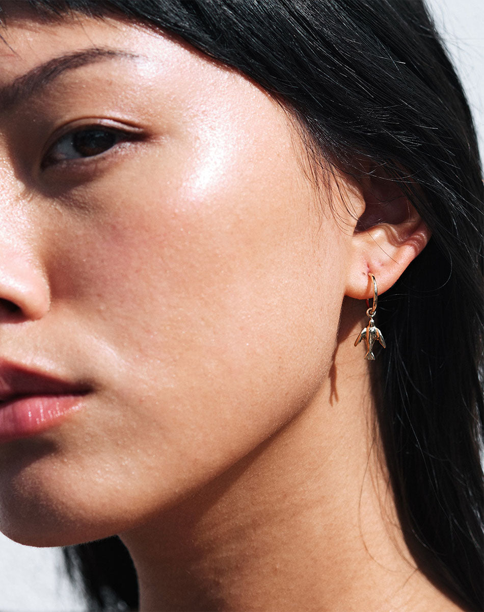 Dove Signature Hoops | 9ct Solid Gold