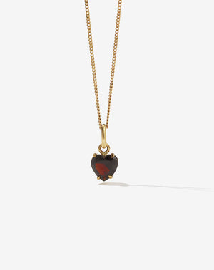 Heart Jewel Necklace 9ct Yellow Gold