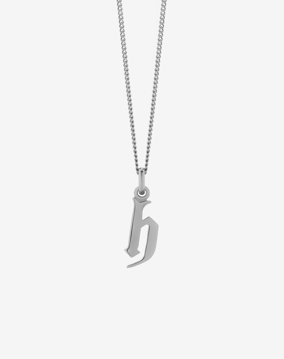 Lowercase Letter Necklace | Sterling Silver