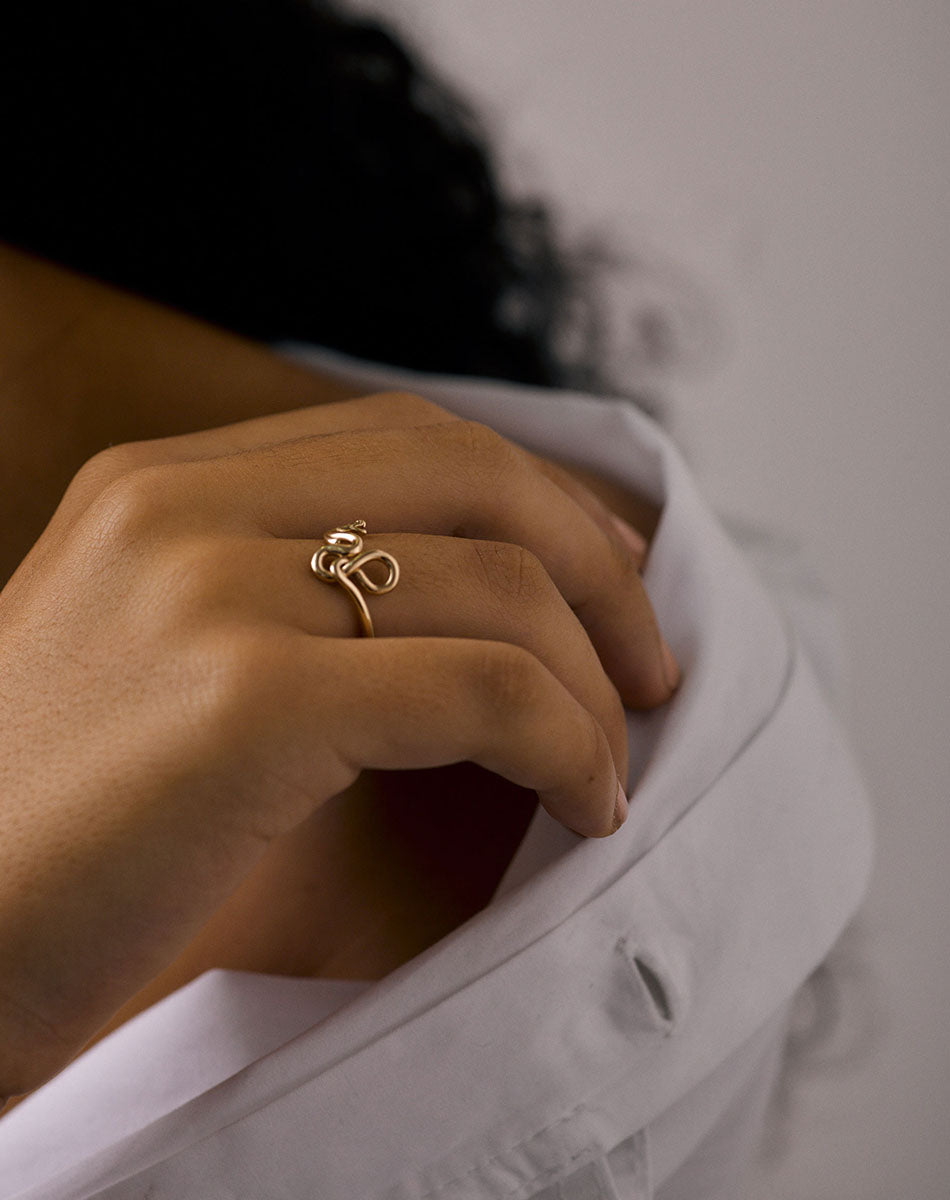 Medusa Ring | 23k Gold Plated