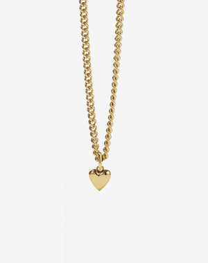 Mini Camille Curb Necklace | 23k Gold Plated