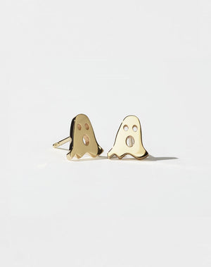 Nell Ghost Stud Earrings | 23k Gold Plated