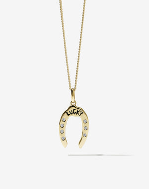 Nell Lucky Necklace Stone Set | 9ct Solid Gold