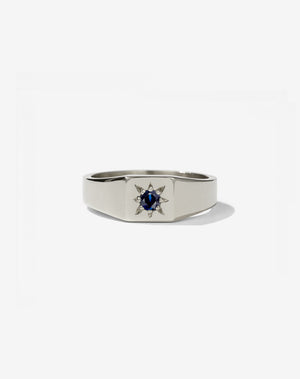 Remy Signet Ring | 14ct White Gold