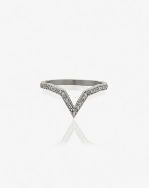 Star Band Pave Grey Diamond | 9ct White Gold