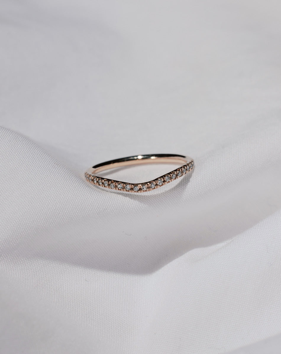 Amelie Band Pave | 14ct White Gold