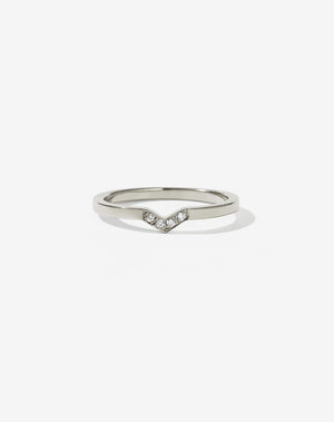 Arrow Band | 14ct White Gold