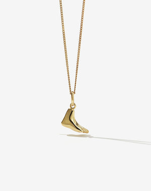 Babelogue Foot Charm Necklace Gold Plated