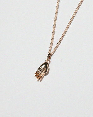 Babelogue Hand Necklace | 23k Gold Plated