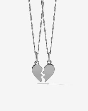 Broken Heart Necklace Gold Plated
