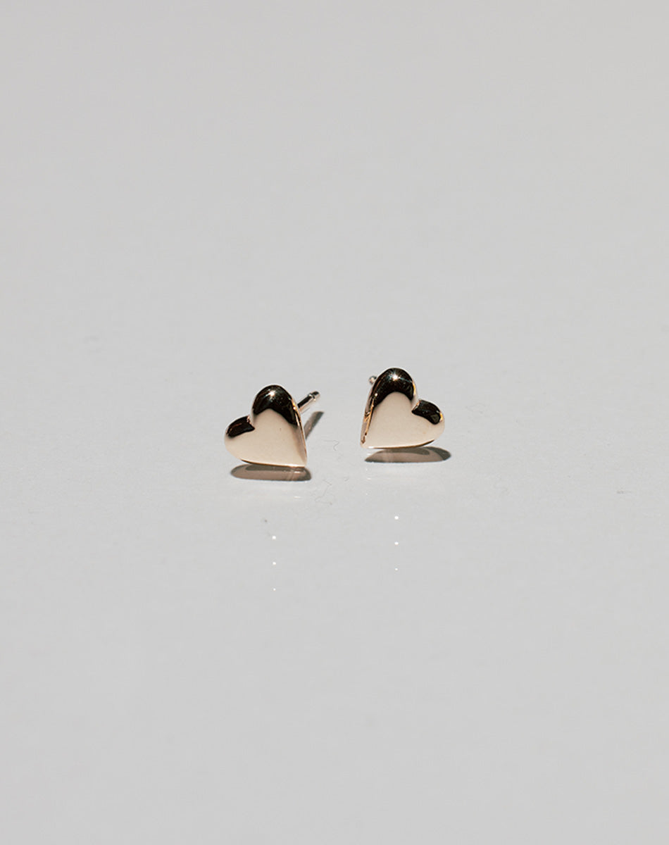 Camille Heart Studs | Sterling Silver
