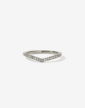 Curved Eternity Band | 18ct White Gold