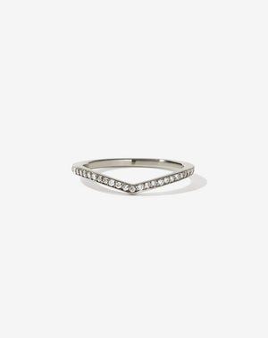 Curved Eternity Band | 9ct White Gold