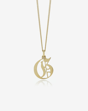 Capital Letter Necklace | 23k Gold Plated
