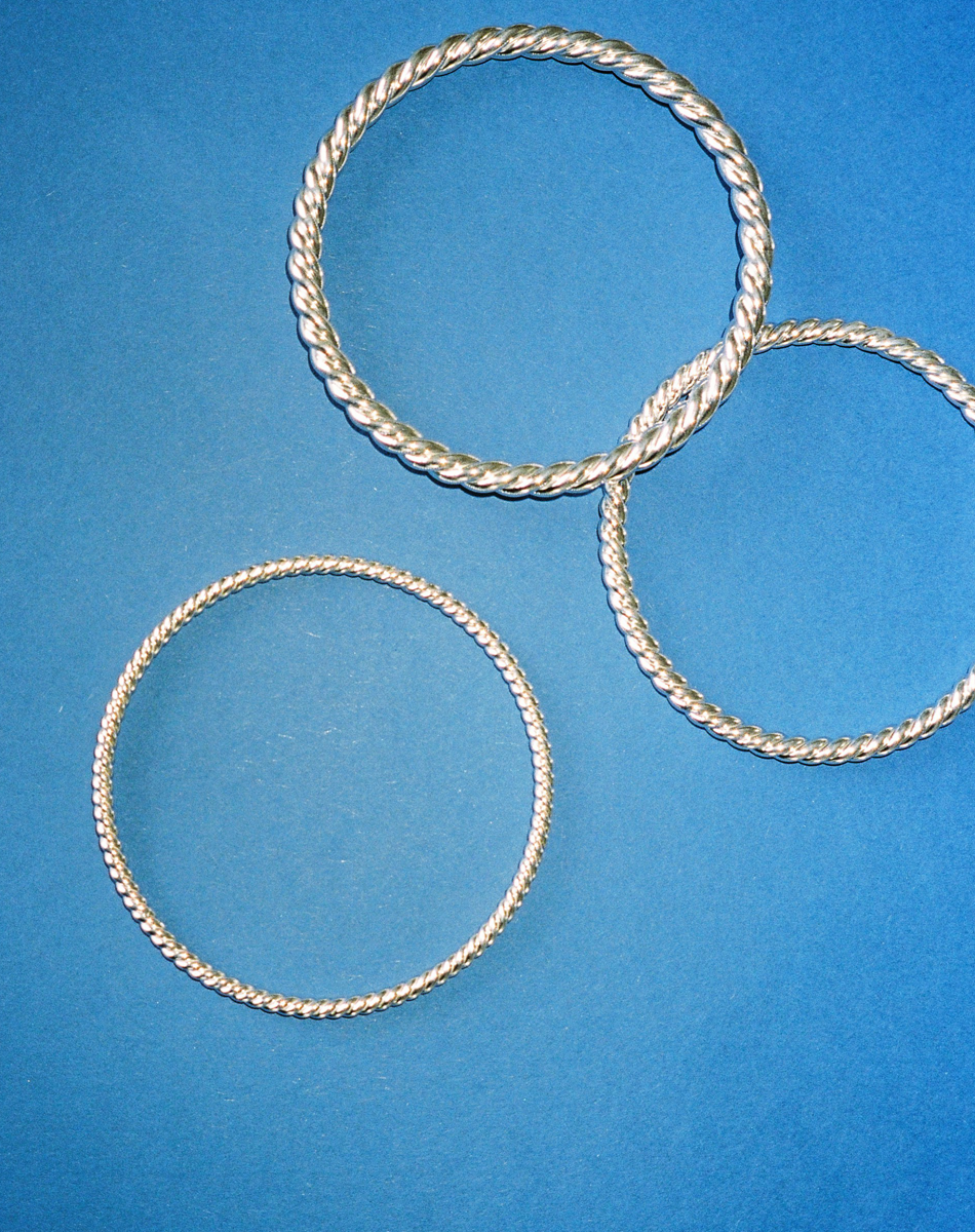 Rope Bangle 3mm | Sterling Silver