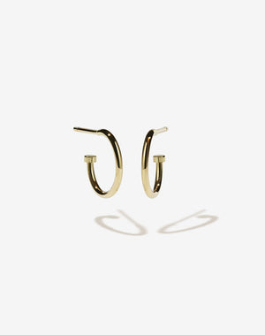 Signature Hoops | 23k Gold Plated