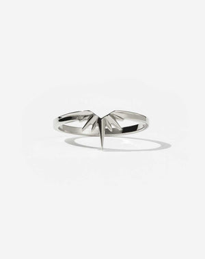 Starburst Band | 9ct White Gold